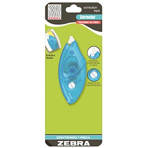CINTA CORRECTORA ZEBRA LARGA DURACION BLISER C/1