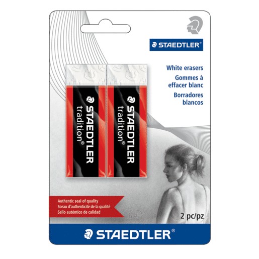 GOMA STAEDTLER TRADITION CON 2 PIEZAS