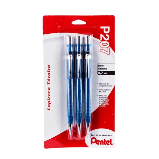 LAPICERO TECNICO SHARP PENTEL 0.7 MM PAQ/3
