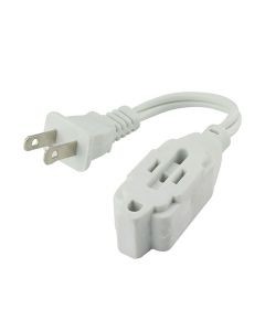 Miniextensión con 3 contactos polarizados, 10cm