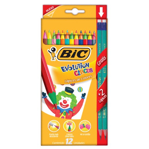 CAJA DE COLORES BIC EVOLUTION CIRCUS
