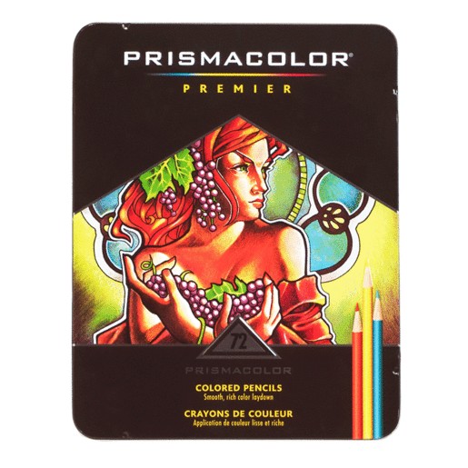 CAJA DE COLORES PRISMACOLOR METALICA CON 72 PIEZAS