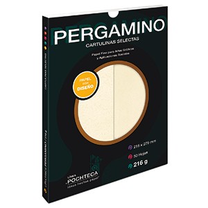 CARTULINA PERGAMINO 216G TAMANO CARTA 50 HOJAS