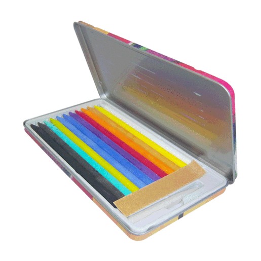 LAPICES PASTEL ESTUCHE CON 14 PIEZAS